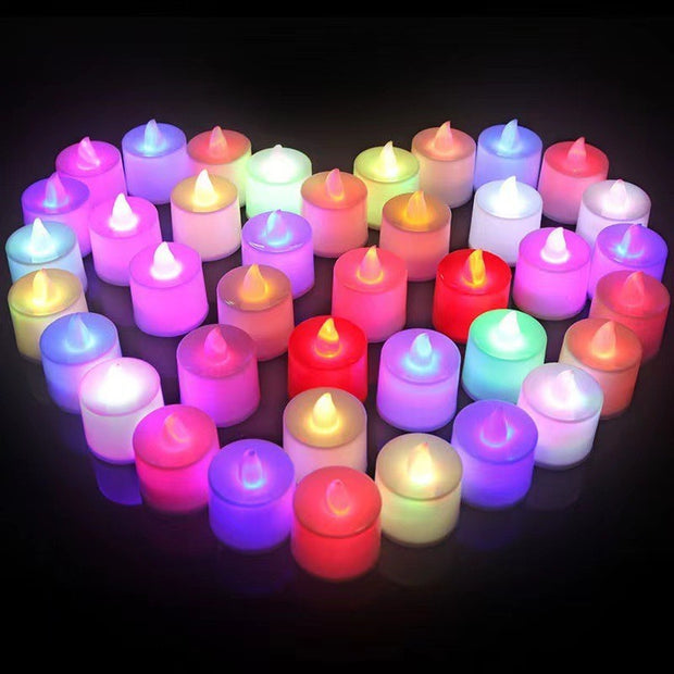 LED Electronic Candle Lamp Props Decorative Atmosphere Surround Lights Home Decor color