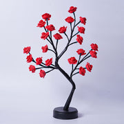 Table Lamp Flower Tree Rose Lamps Fairy Desk Night Lights USB Operated Gifts For Wedding Valentine Christmas Decoration Red Rose Usb Plug In