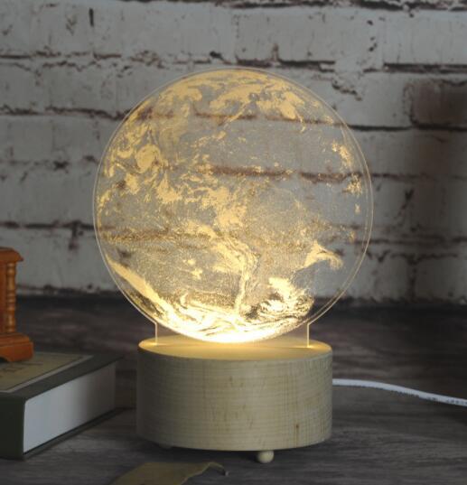 Cute Jellyfish Lamps Romantic LED Touch Children Lights Bedroom Decoration Valentines Day Gift Night Light earth