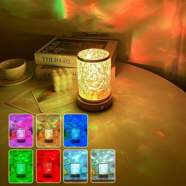 Projection Atmosphere Lights Cross Border Rotating Light Lights Colorful Water Ripples Colorful 5V