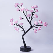 Table Lamp Flower Tree Rose Lamps Fairy Desk Night Lights USB Operated Gifts For Wedding Valentine Christmas Decoration Pink Roses Usb Plug In