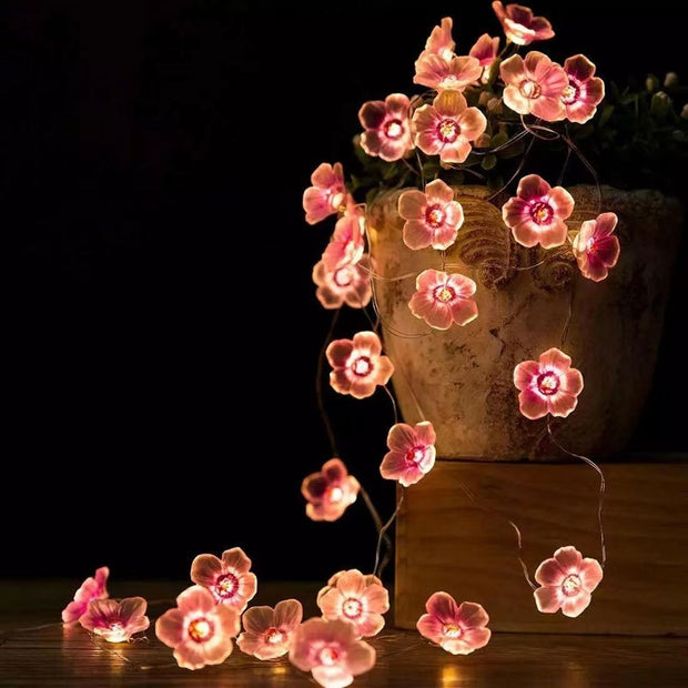 Bee Flower Shape Room Festival Decorative String Lights