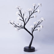 Table Lamp Flower Tree Rose Lamps Fairy Desk Night Lights USB Operated Gifts For Wedding Valentine Christmas Decoration White Rose Usb Plug In