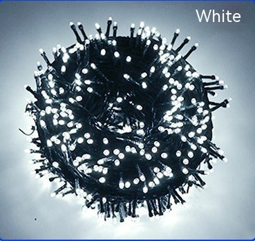 Solar-powered String Lights 8 Function LED Outdoor Waterproof White Light