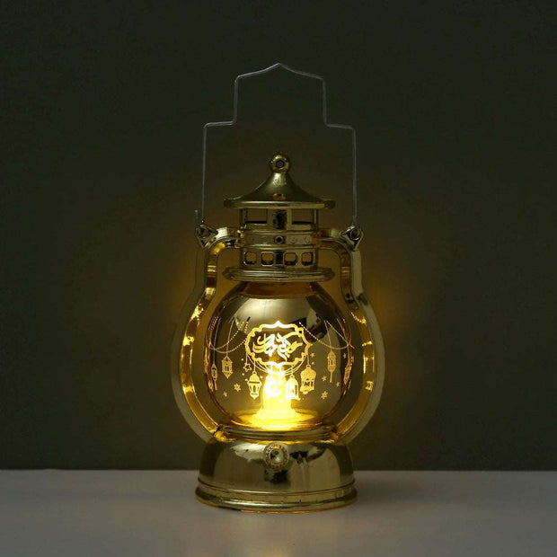Eid Mubarak Lantern Led Lights Party Decor Kids Gifts Gold A1