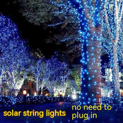 Solar-powered String Lights 8 Function LED Outdoor Waterproof