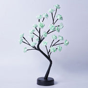 Table Lamp Flower Tree Rose Lamps Fairy Desk Night Lights USB Operated Gifts For Wedding Valentine Christmas Decoration Green Rose Usb Plug In
