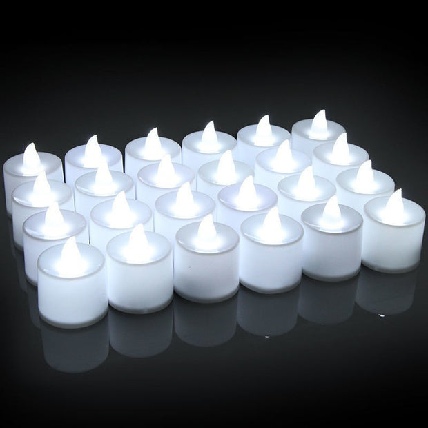 LED Electronic Candle Lamp Props Decorative Atmosphere Surround Lights Home Decor white